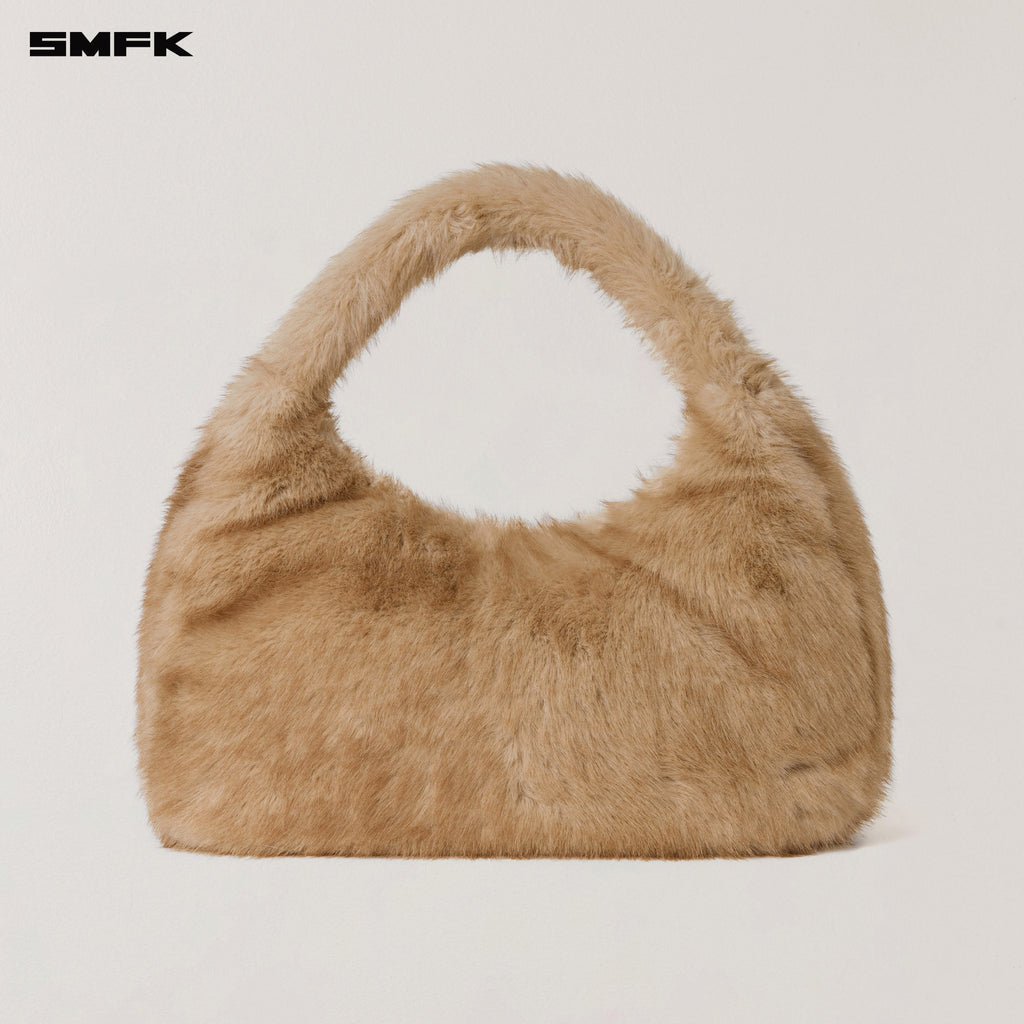 COMPASS COBBLE FURRY BAG/LARGE SAND