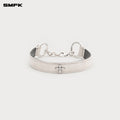 COMPASS Classic Turtleneck Choker White Crocodile