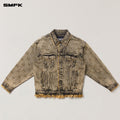 ANCIENT MYTH STORM GARDEN OVERSIZED DENIM JACKET STORM GARDEN (Yellow)