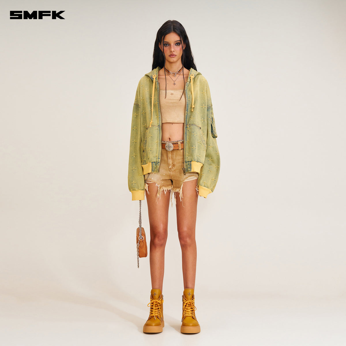 Ancient Myth Denim Oversized Hoodie Ancient Myth (Yellow)