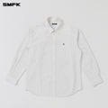 COMPASS BADGE CARGO SHIRT/COTTON CLOUD WHITE