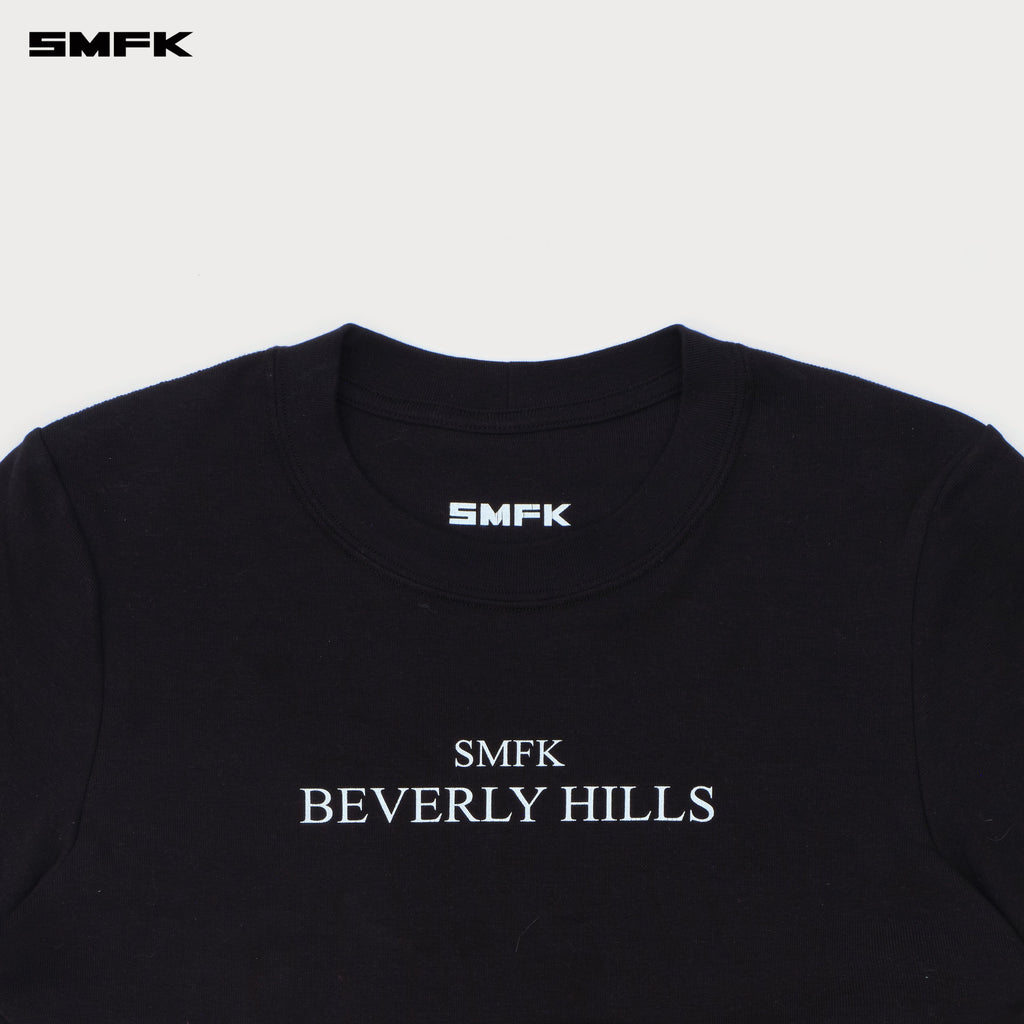 Compass Beverly Movie Subtitles Crop Tee Wild Black