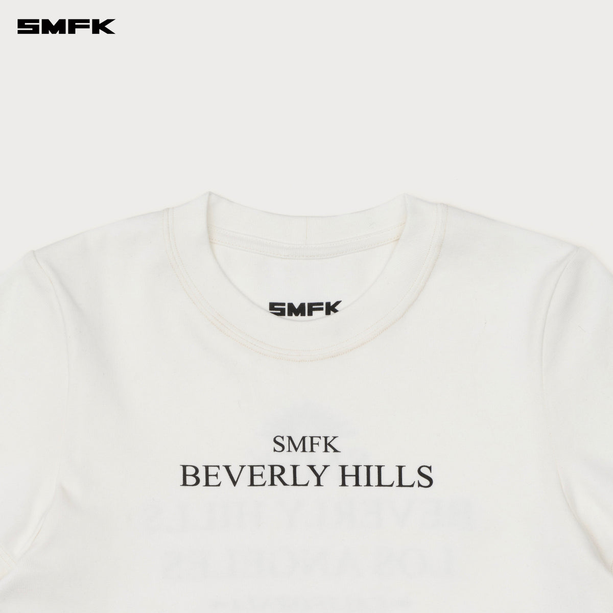 Compass Beverly Movie Subtitles Crop Tee Snowy Mountain White