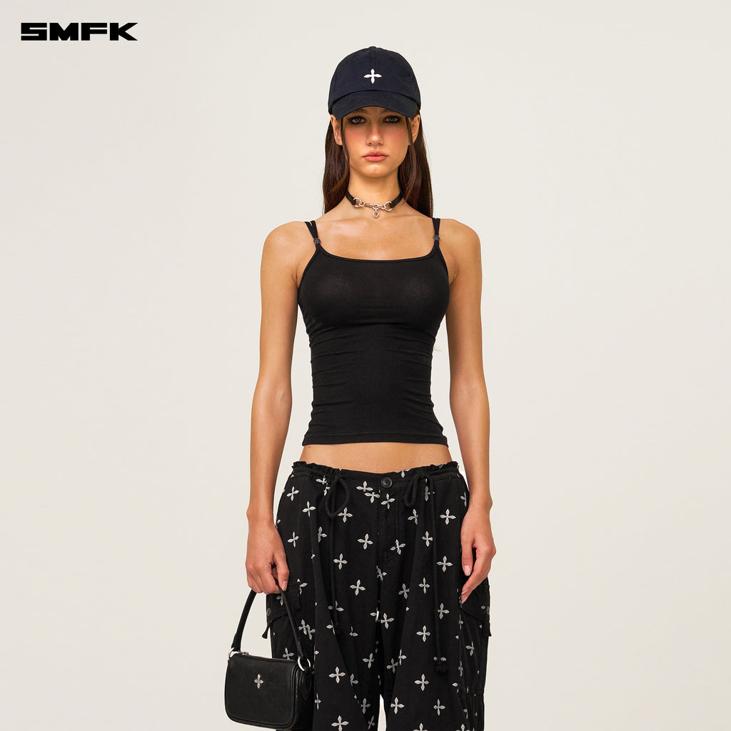 Compass Classic Cross Baseball Cap In Black