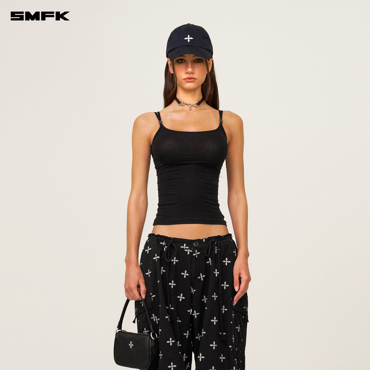 Compass Classic Cross Baseball Cap In Black