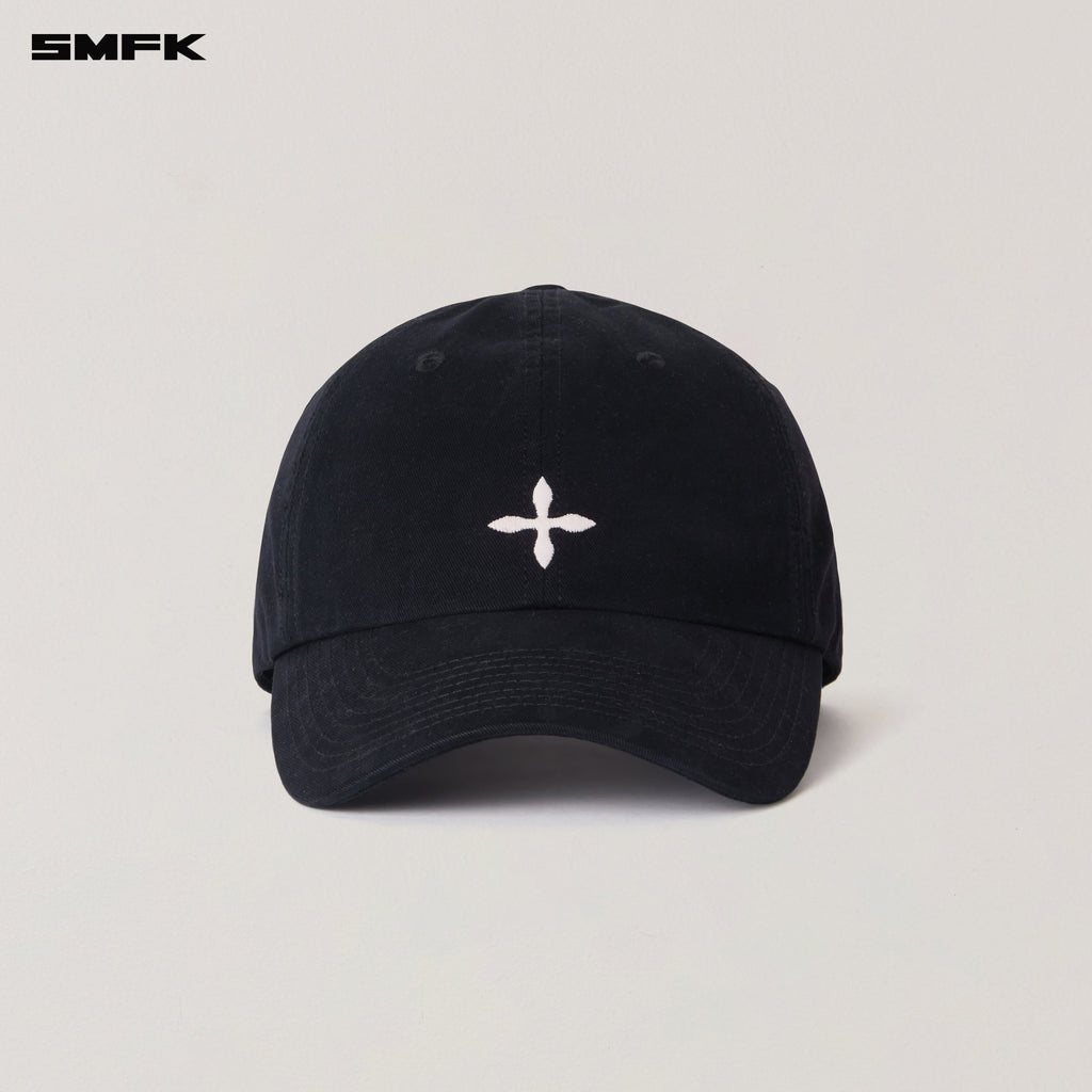 COMPASS BADGE CARGO CAP WILD BLACK