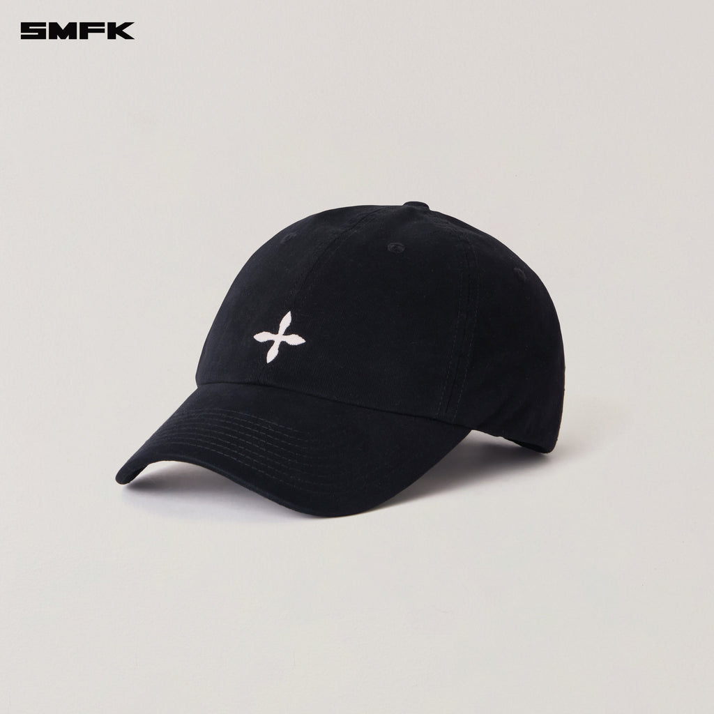 COMPASS BADGE CARGO CAP WILD BLACK