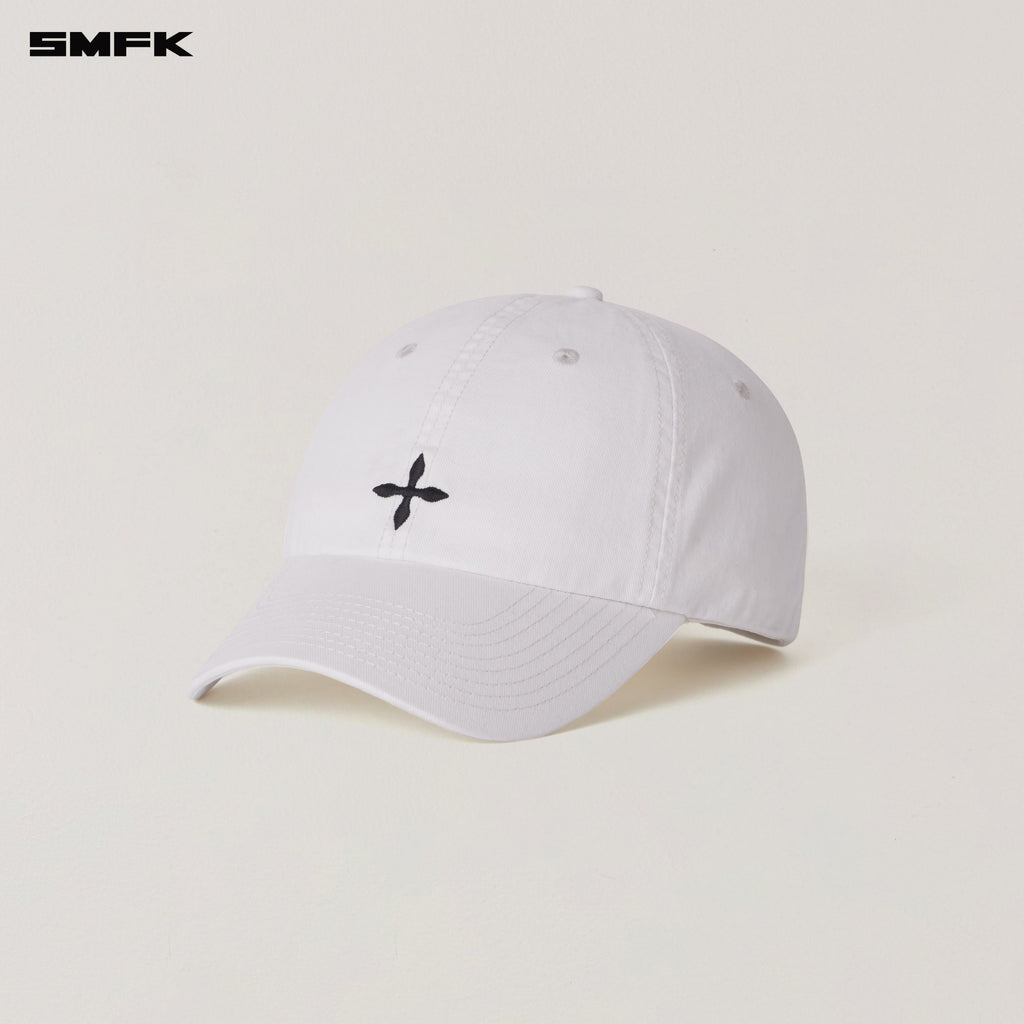 COMPASS BADGE RETRO CARGO CAP SNOW MOUNTAIN WHITE
