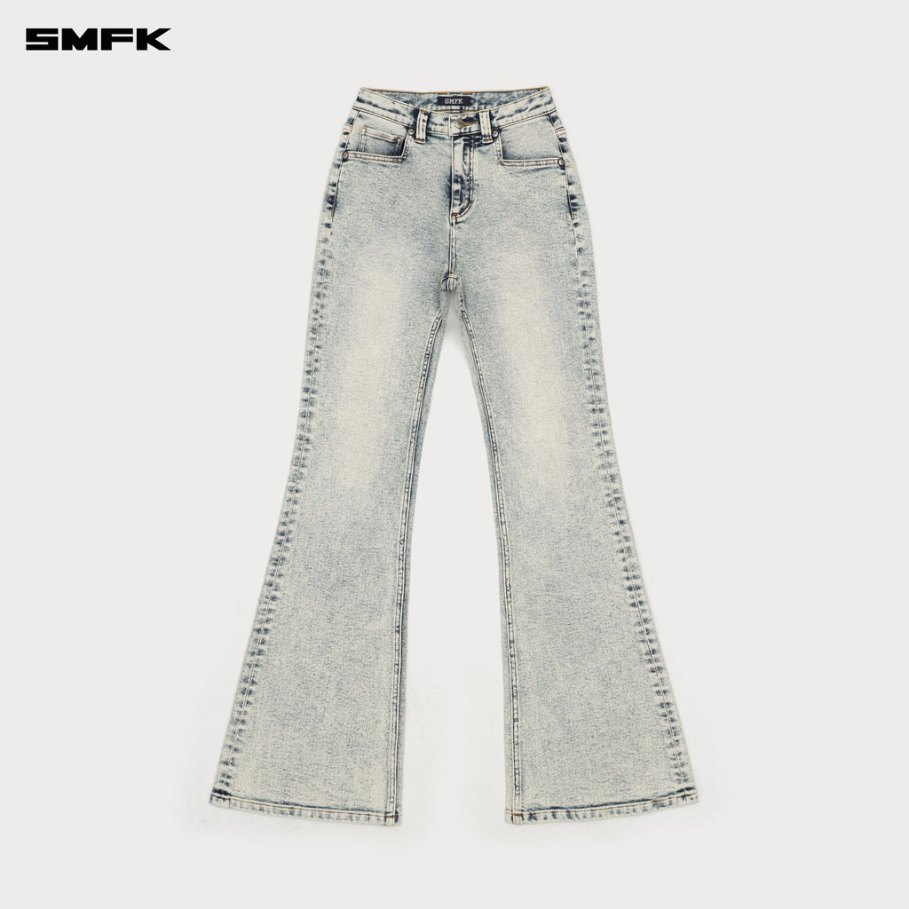 Compass Classic Flared Jeans White Snowflake