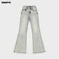 Compass Classic Flared Jeans White Snowflake