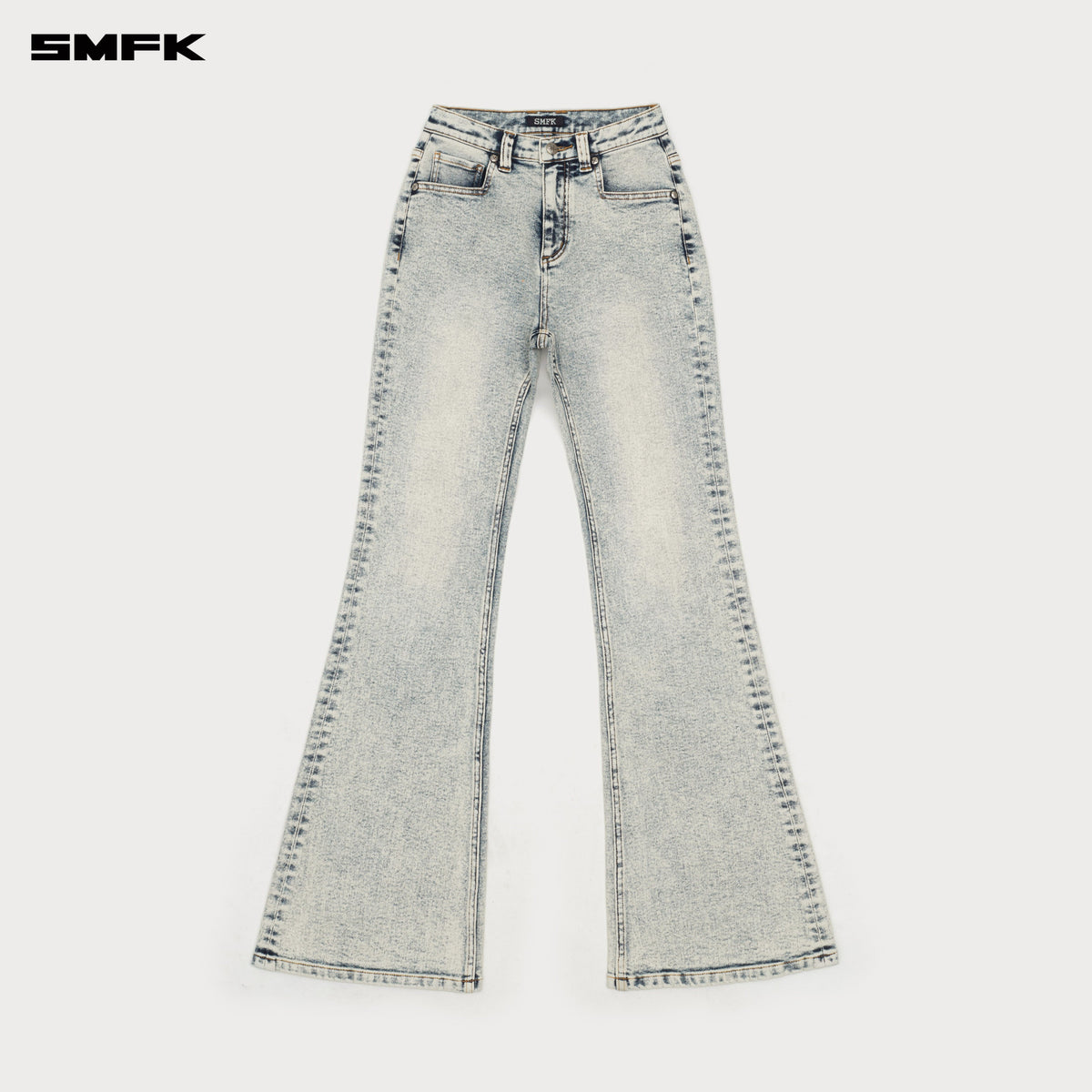 Compass Classic Flared Jeans White Snowflake