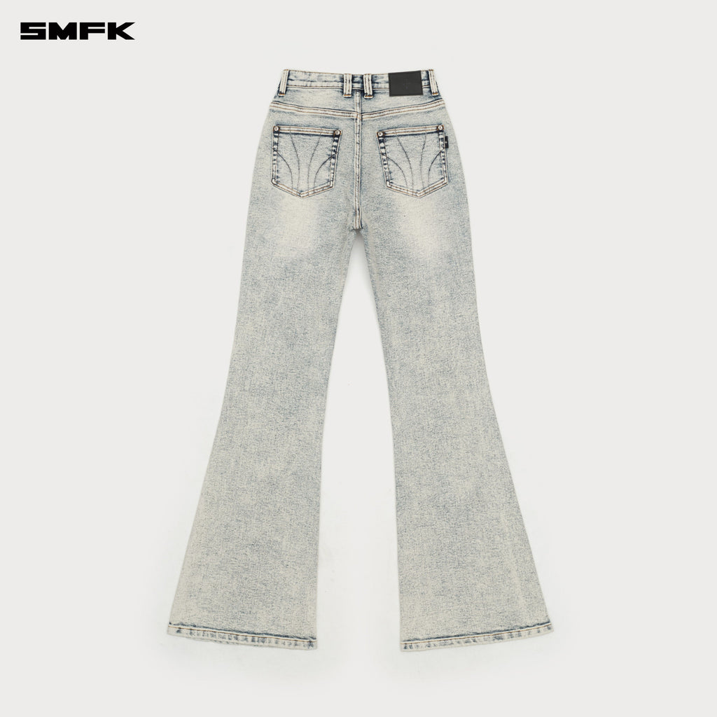 Compass Classic Flared Jeans White Snowflake