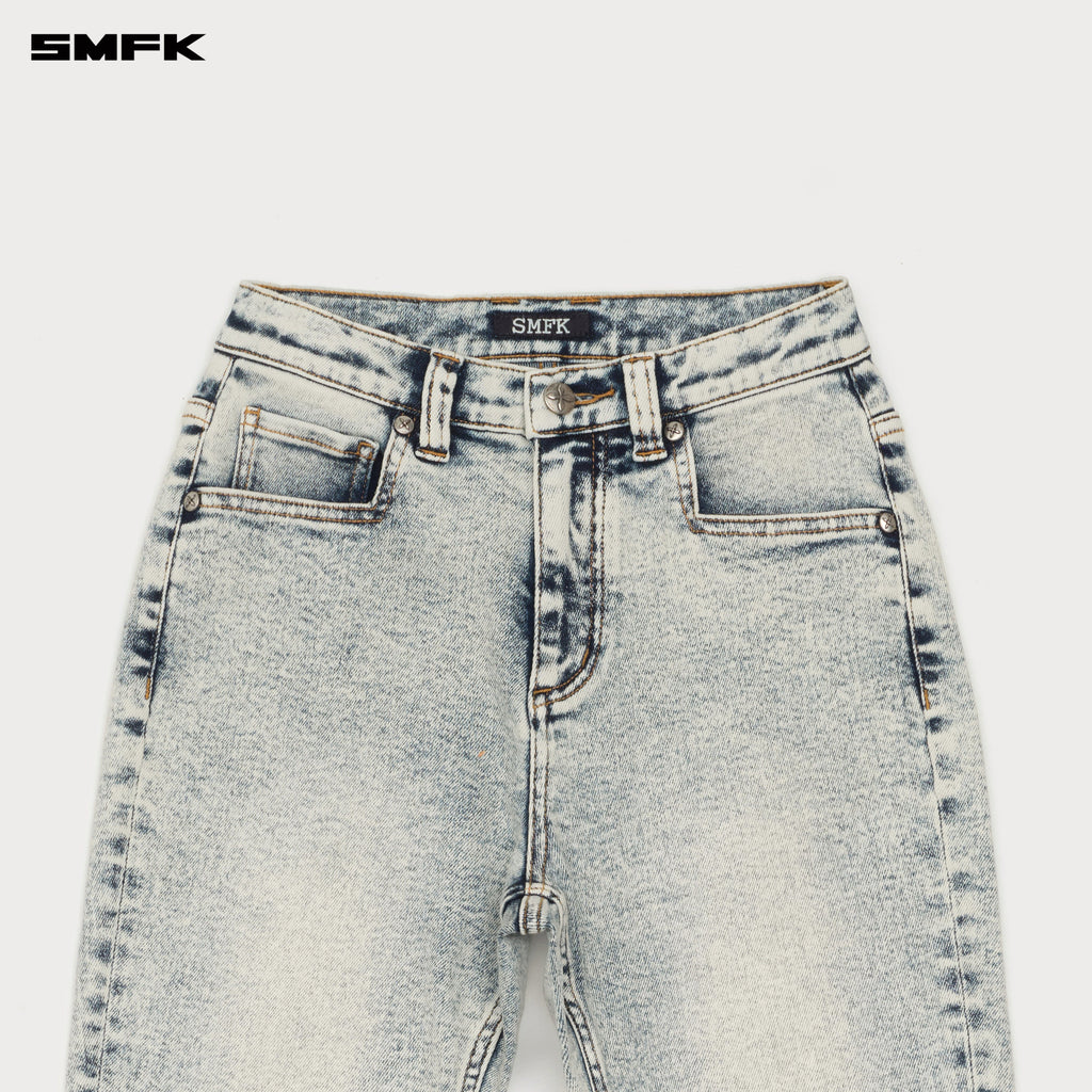 Compass Classic Flared Jeans White Snowflake