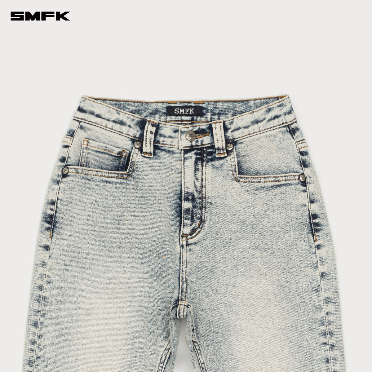 Compass Classic Flared Jeans White Snowflake