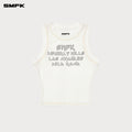 Beverly Sports Tank Top Snowy Mountain White