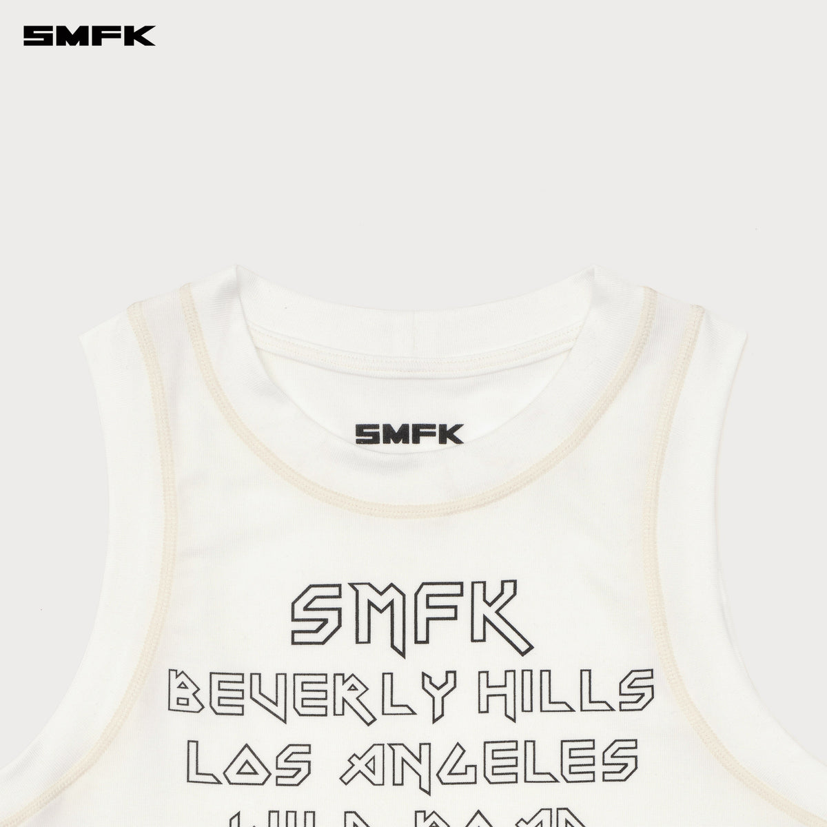 Beverly Sports Tank Top Snowy Mountain White