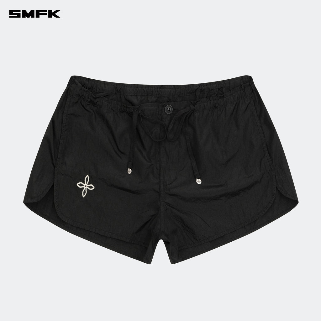 Ancient Myth Alloy Skin Low-Waist Jogging Shorts Black
