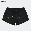 Ancient Myth Alloy Skin Low-Waist Jogging Shorts Black