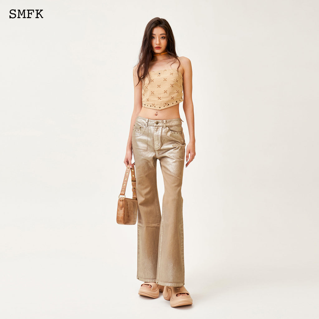 Ancient Myth Temple Garden Bandeau Tube Top