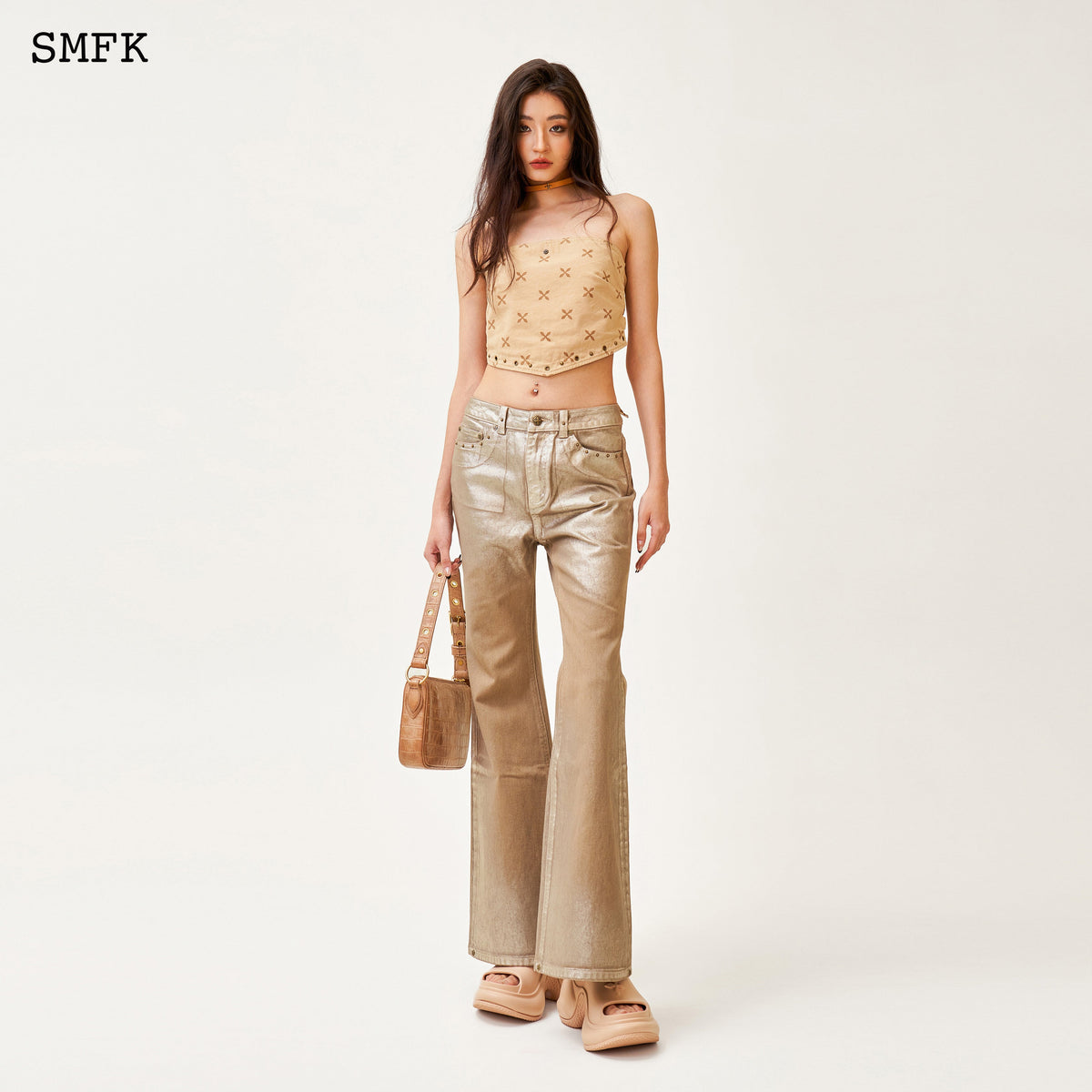 Ancient Myth Temple Garden Bandeau Tube Top