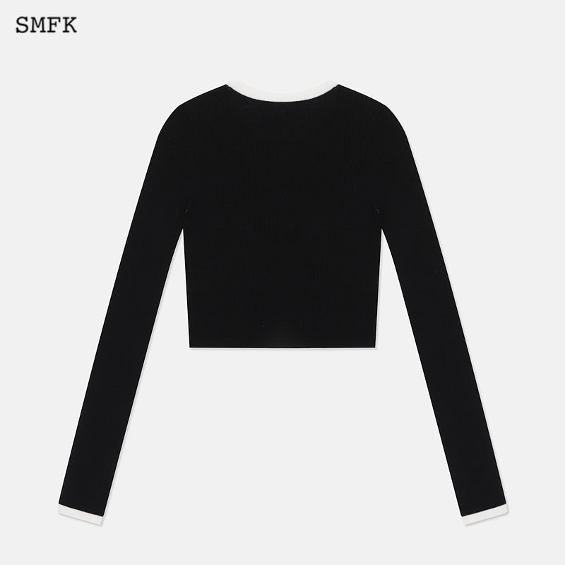 College Classic Woolen Sweater Black