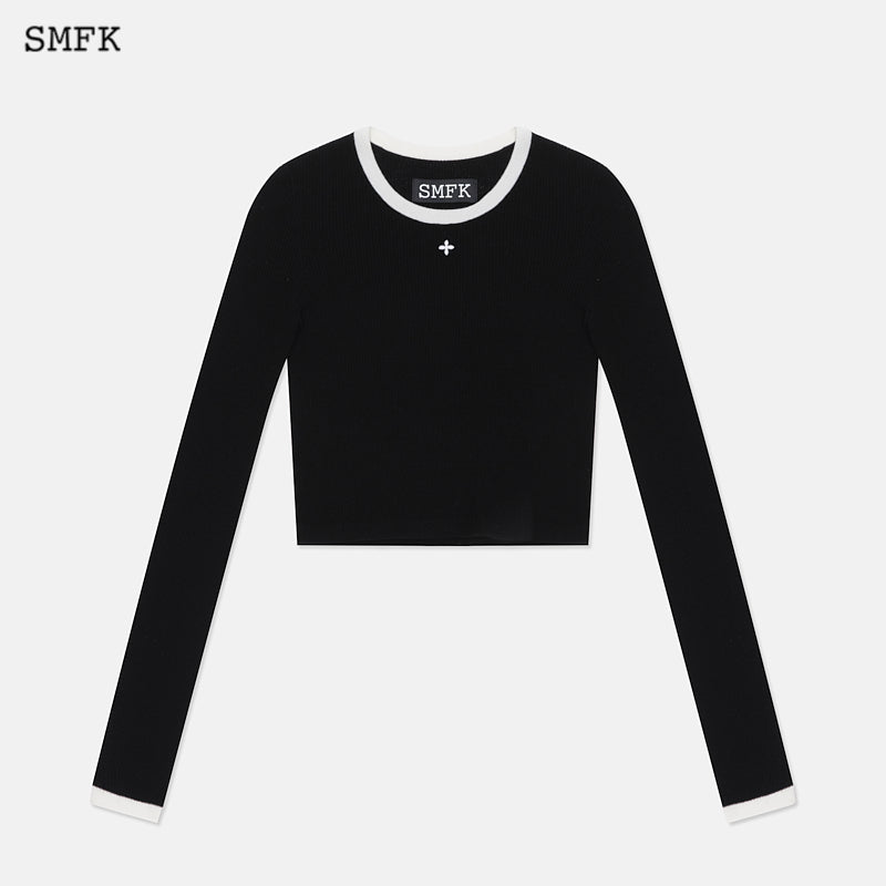 College Classic Woolen Sweater Black