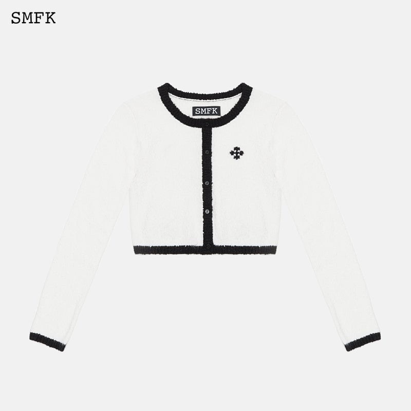 College Classical Knitted Short Cardigan