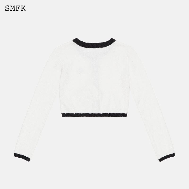 College Classical Knitted Short Cardigan