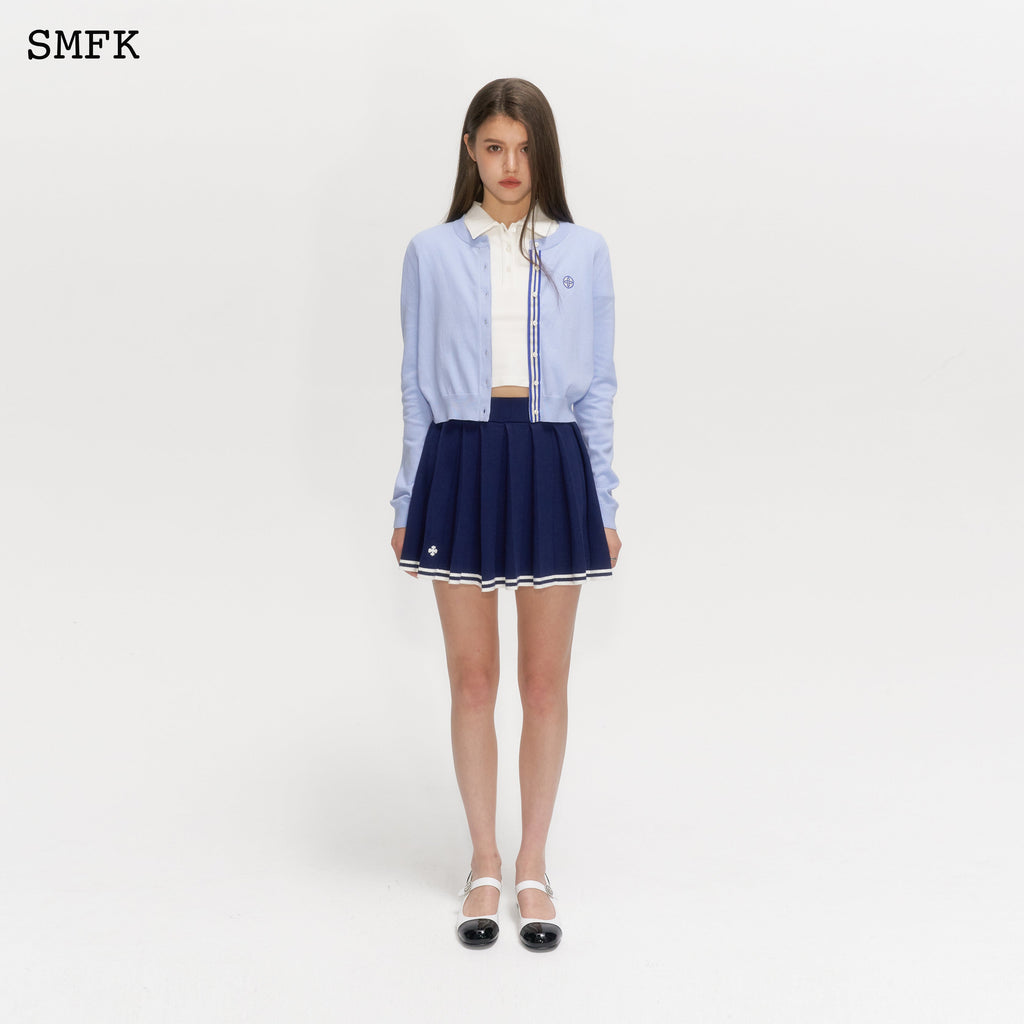 Compass Academy Blue Knitted Cardigan