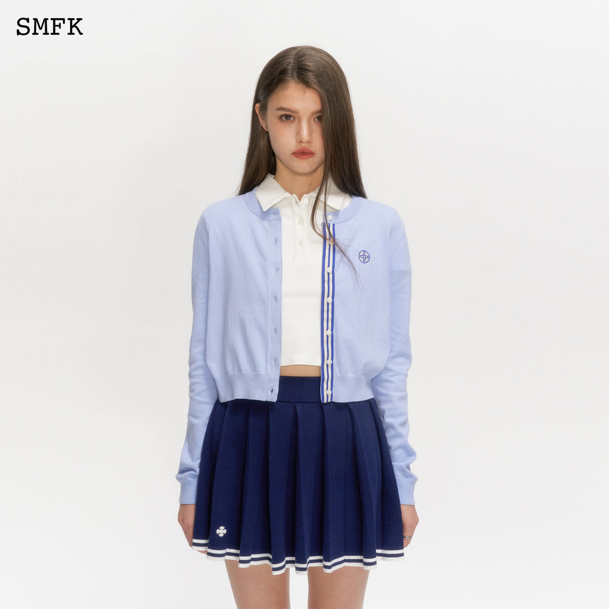 Compass Academy Blue Knitted Cardigan