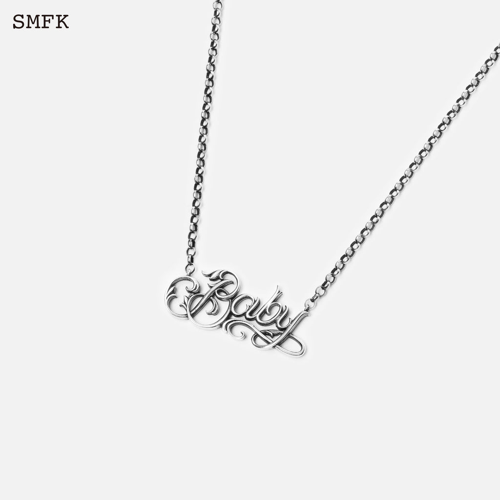 Compass Baby Tag Necklace