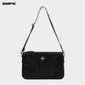 COMPASS BADGE Cross Badge Black Backpack (Medium)