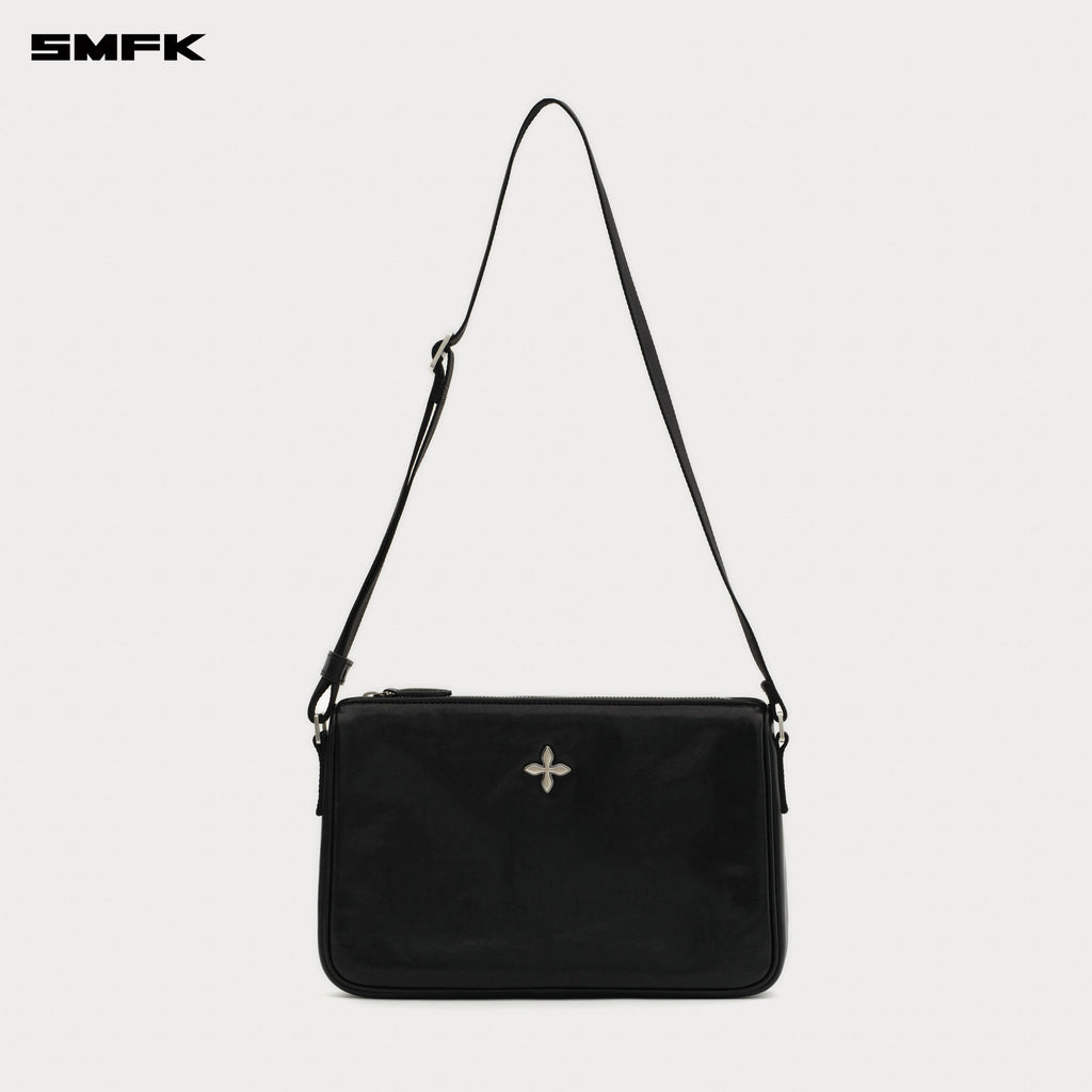 COMPASS BADGE Cross Badge Black Bag (Small)