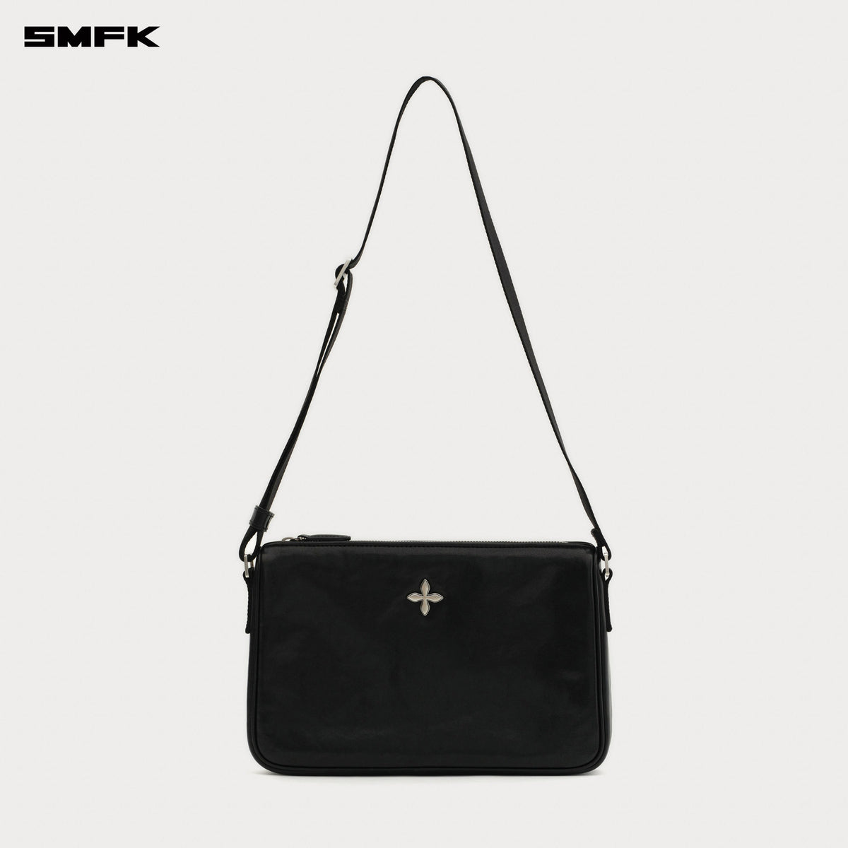 COMPASS BADGE Cross Badge Black Bag (Small)