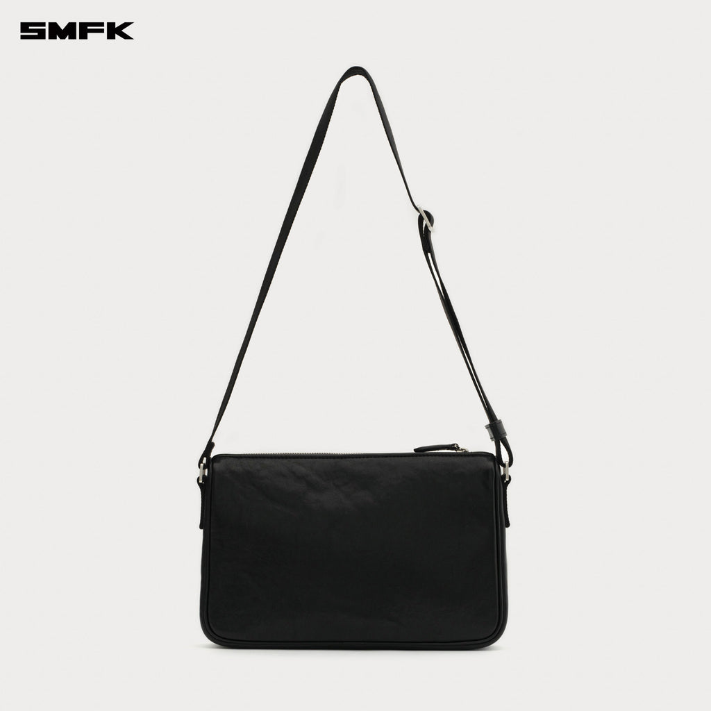 COMPASS BADGE Cross Badge Black Bag (Small)