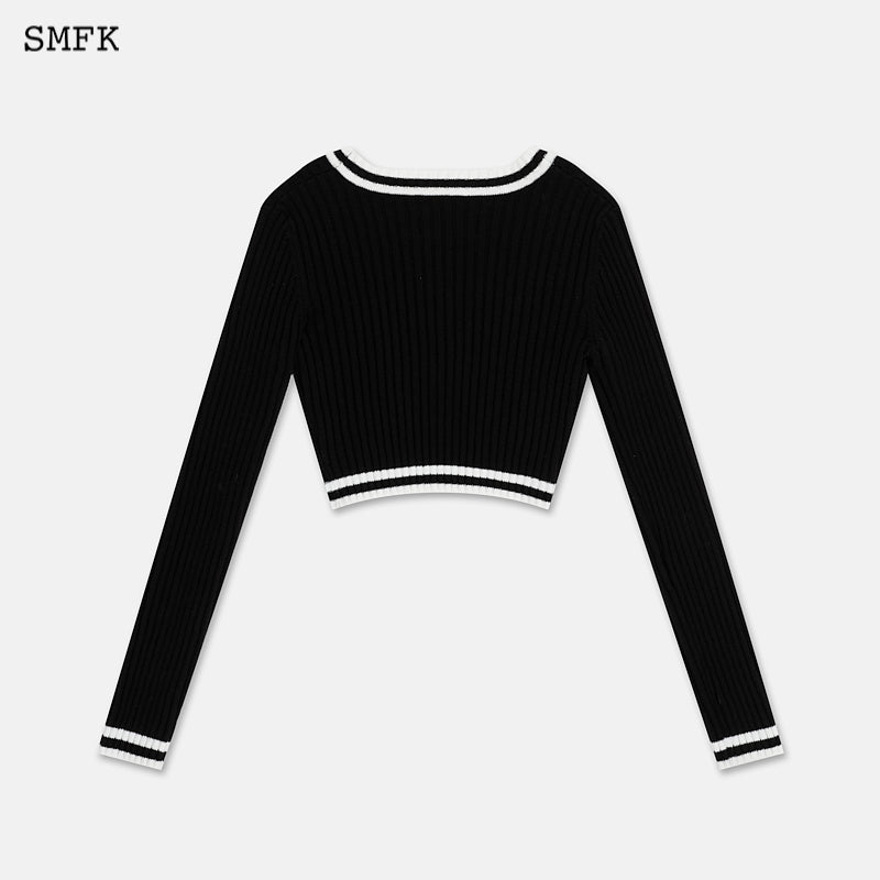 Compass Classic Cashmere Short Sweater Black