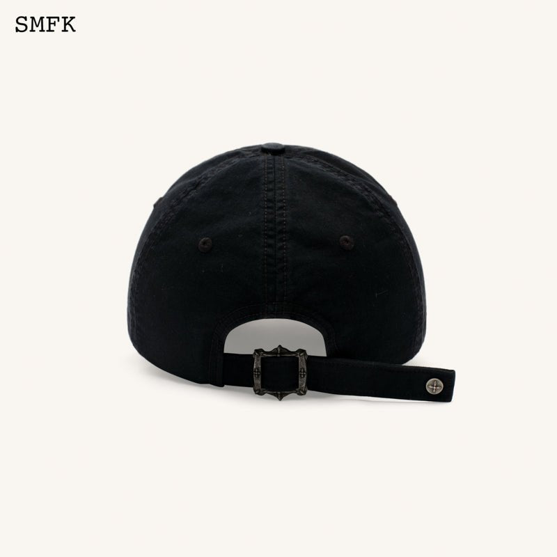 Compass Classic Cross Baseball Cap In Black