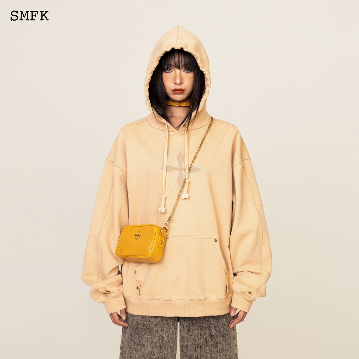 Compass Classic Cross Camping Hoodie In Wheat
