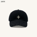 Compass Classic Cross Chain Baseball Cap In Black