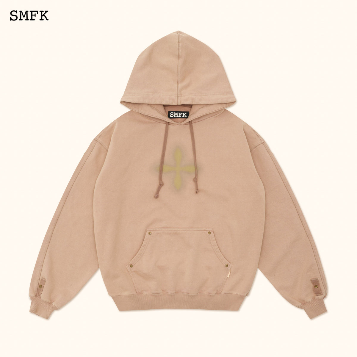 Compass Classic Cross Graffiti Latte Hoodie