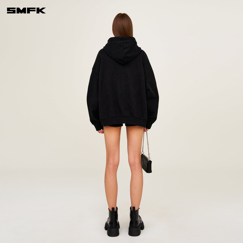 Compass Classic Cross Hoodie Black Jacket