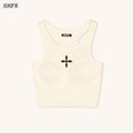 Compass Classic Cross Rider Vest Top In White