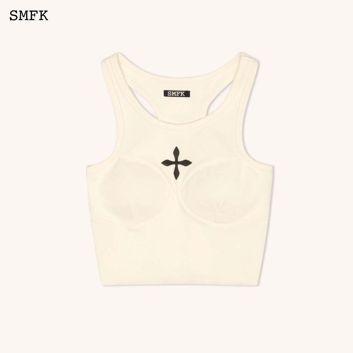 Compass Classic Cross Rider Vest Top In White